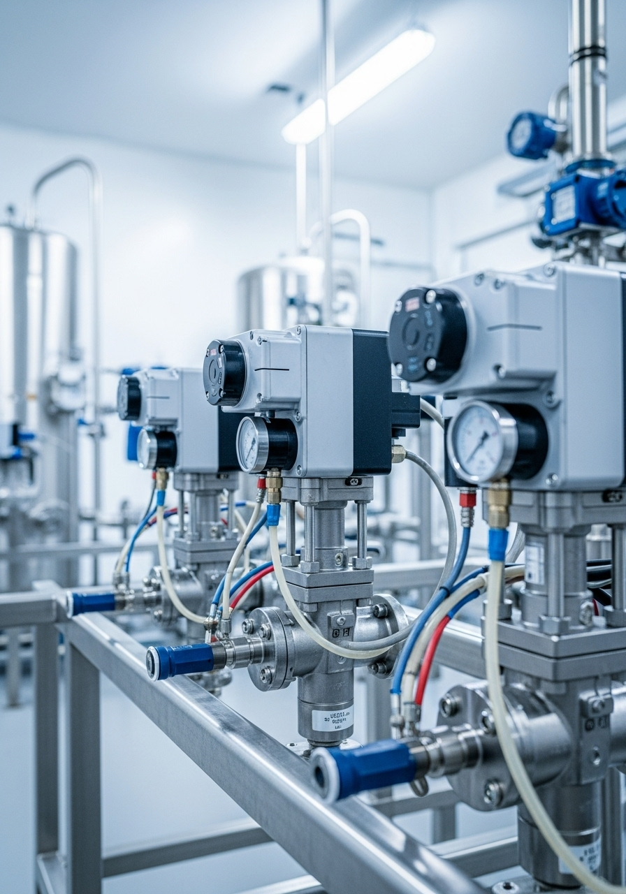 Control Valves & Positioners - Industrial equipment MCV-Series with detailed technical specifications and certifications