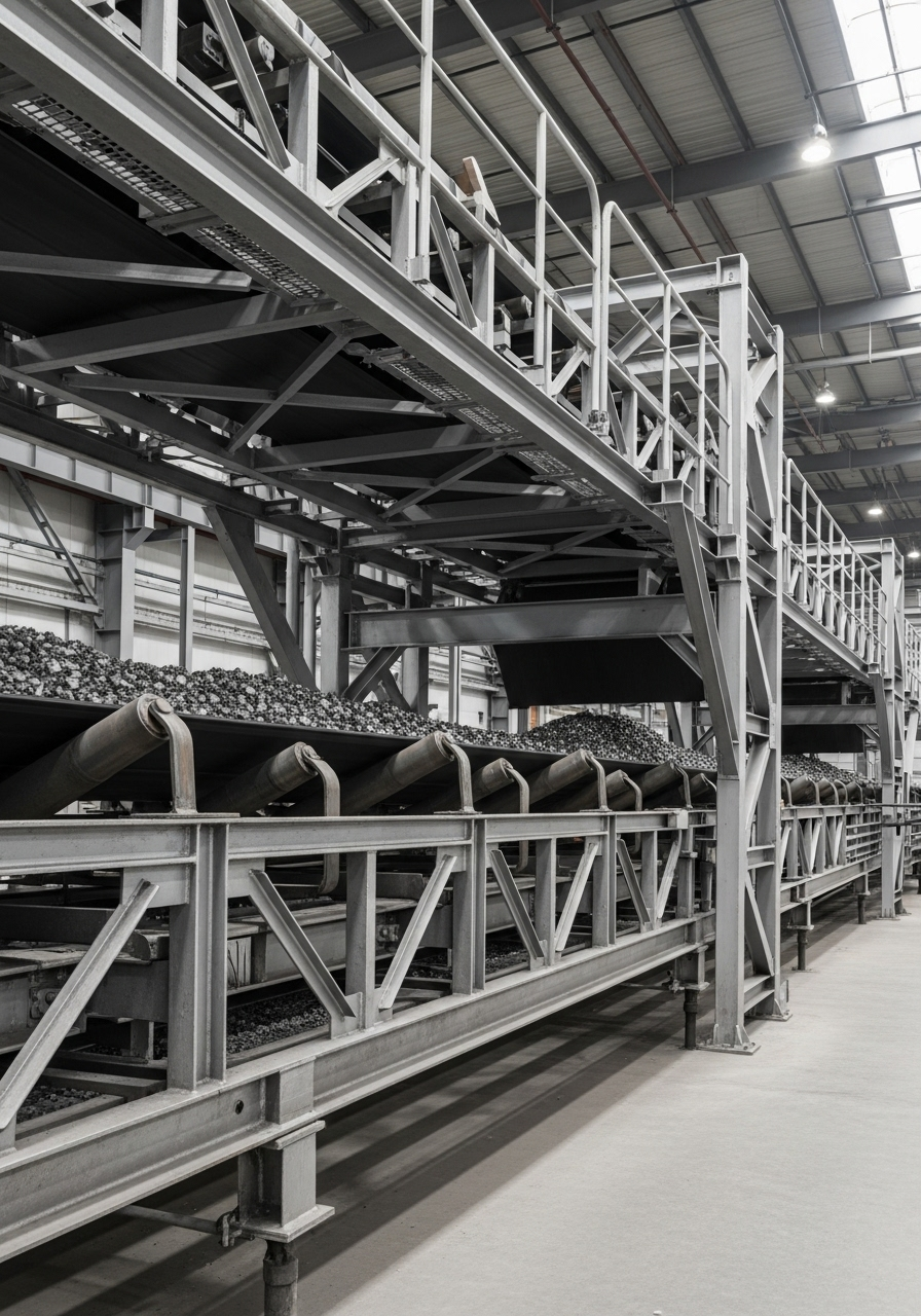 Steel Plant Conveyor Belt Systems - Industrial equipment MSC-Series with detailed technical specifications and certifications