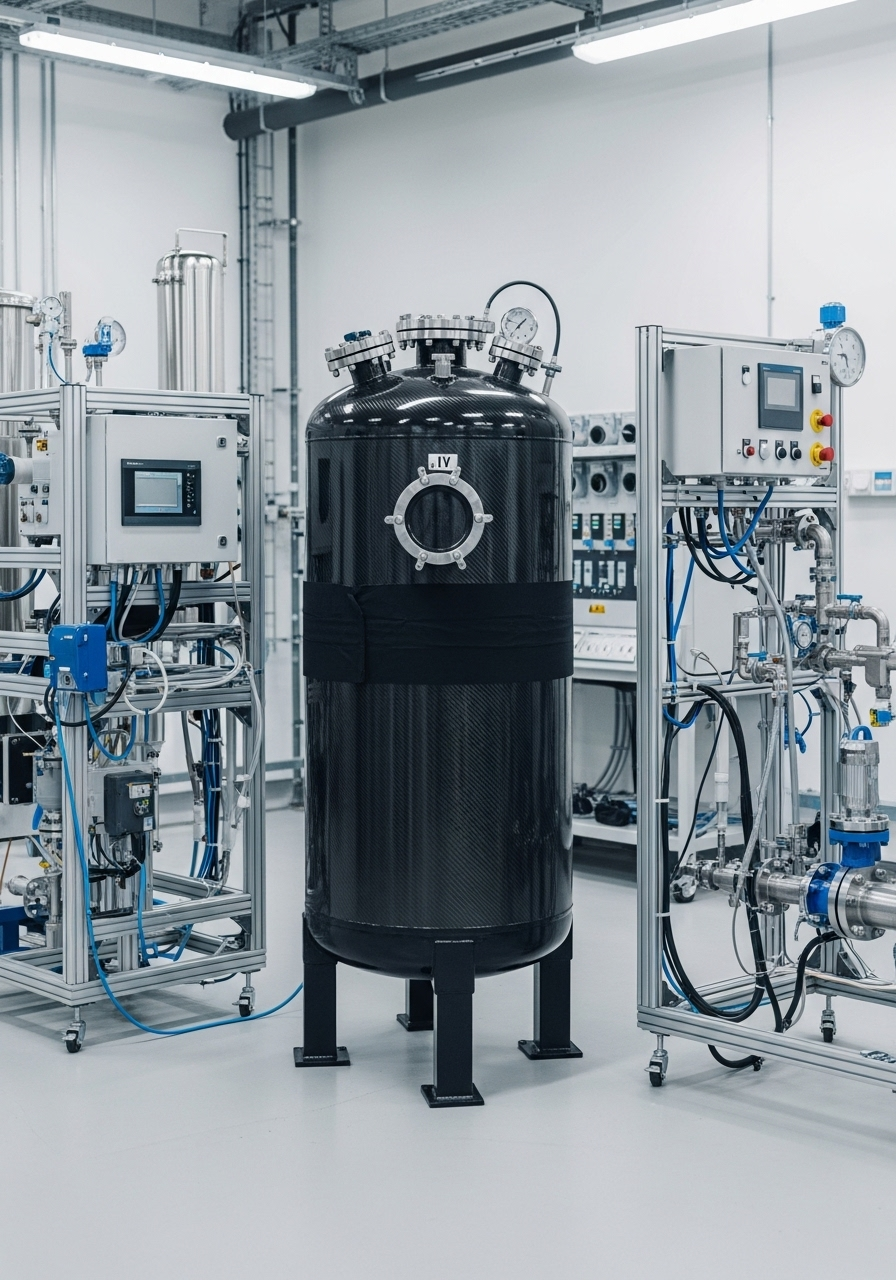 Hydrogen Compression & Storage Systems - Industrial equipment MHC-Series with detailed technical specifications and certifications