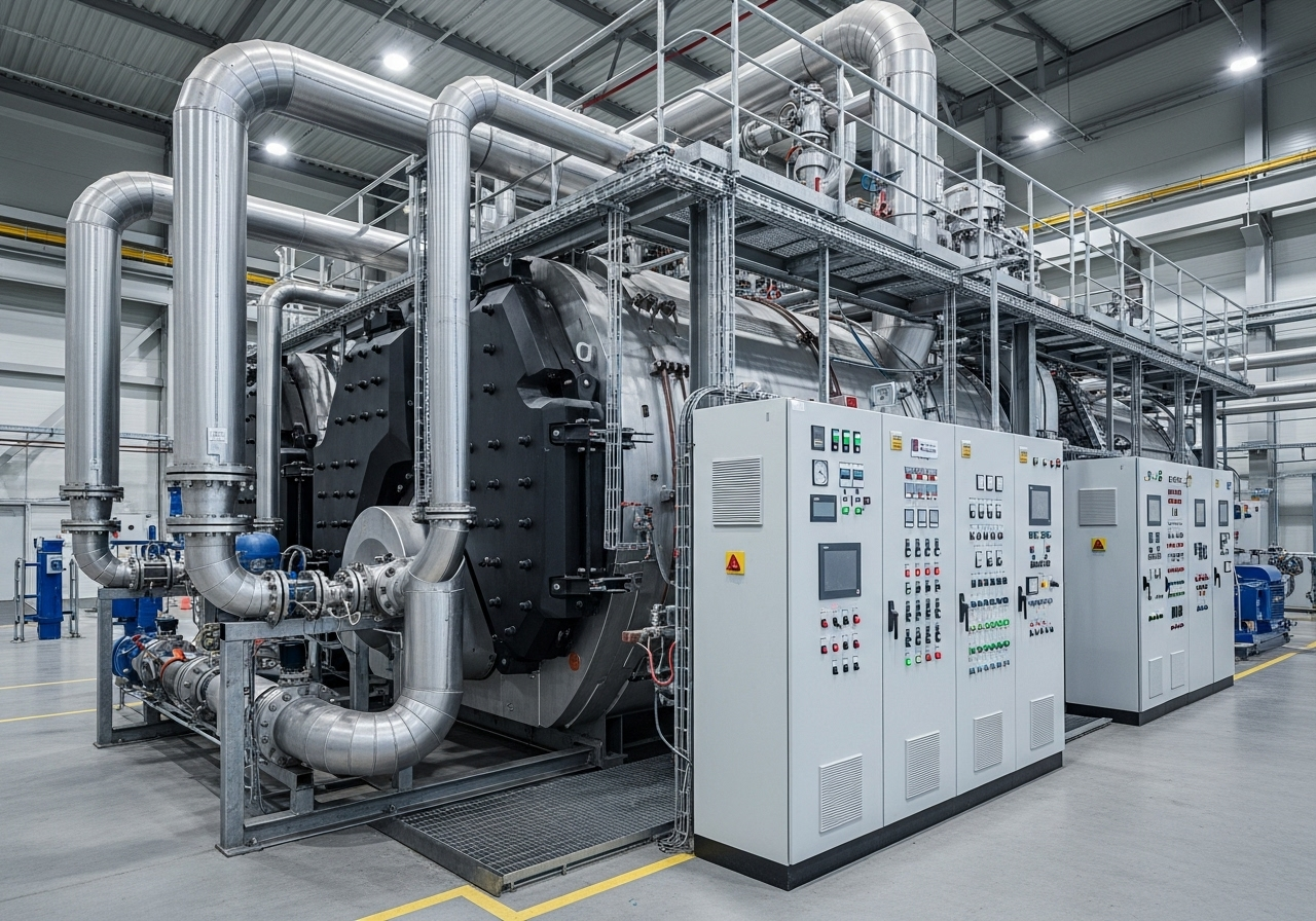 Industrial Steam Boiler Package - Industrial equipment MIB-Series with detailed technical specifications and certifications