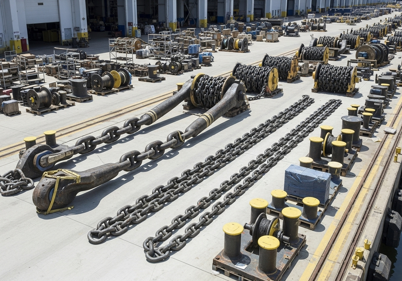 Marine Anchoring & Mooring Systems - Industrial equipment MAM-Series with detailed technical specifications and certifications
