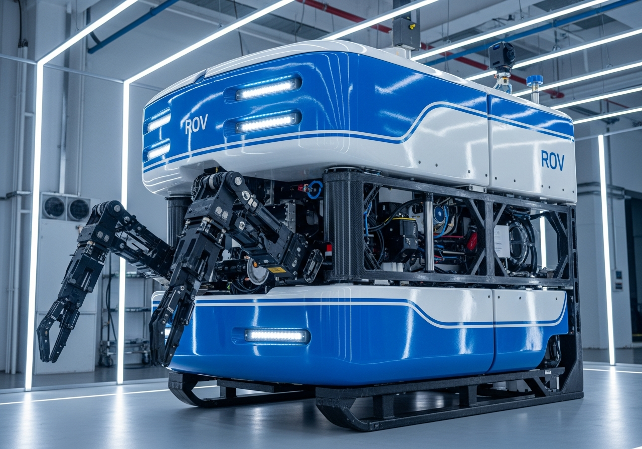 Quantum EV Work Class ROV System - Industrial equipment Quantum EV-750 with detailed technical specifications and certifications