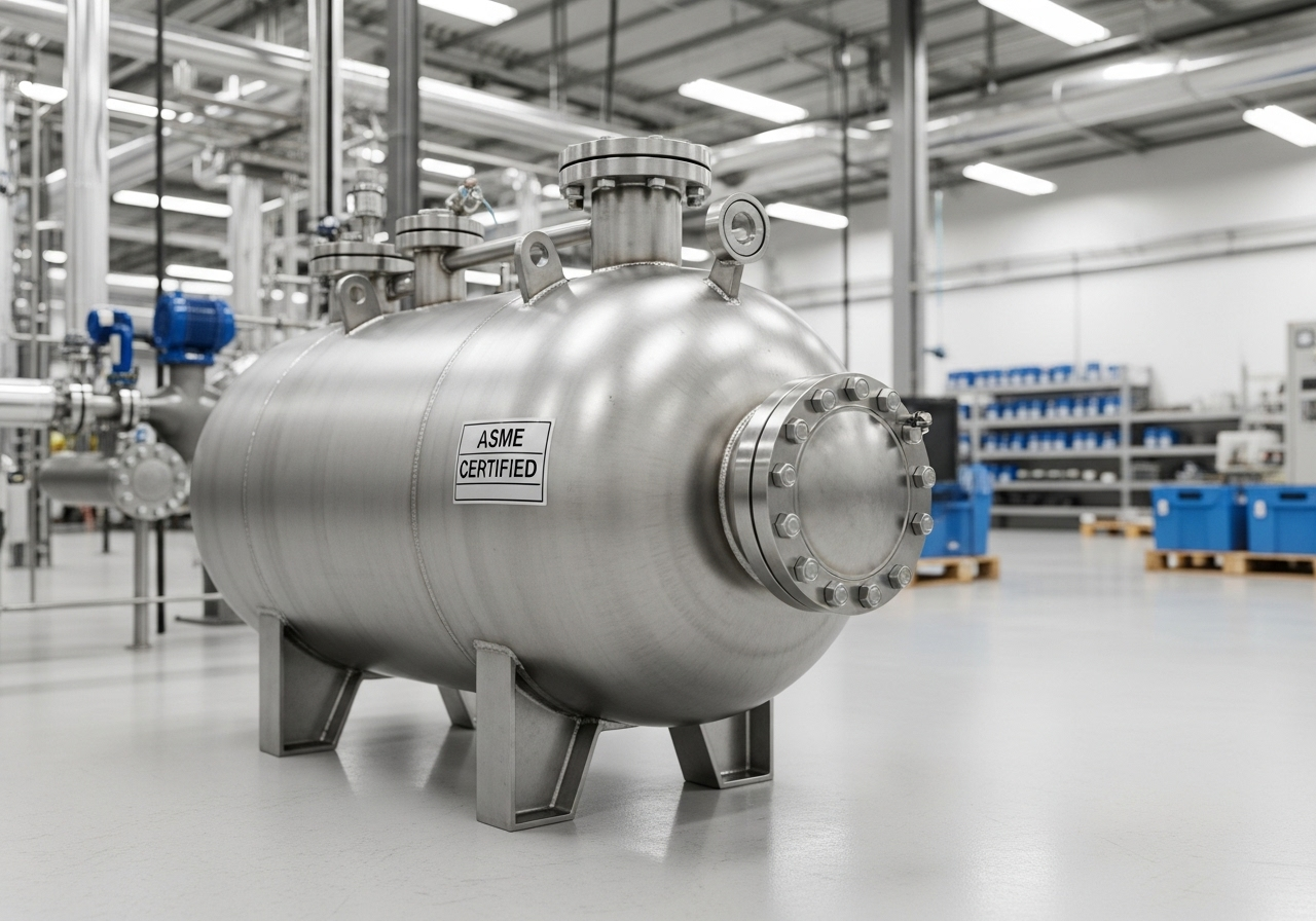 Pressure Vessels - ASME VIII - Industrial equipment MPV-Series with detailed technical specifications and certifications