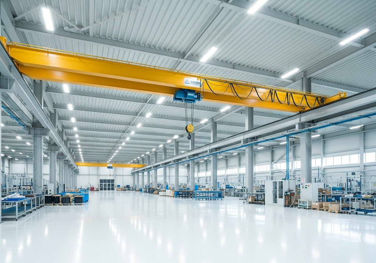 Overhead Bridge Cranes - Industrial equipment MOC-Series with detailed technical specifications and certifications