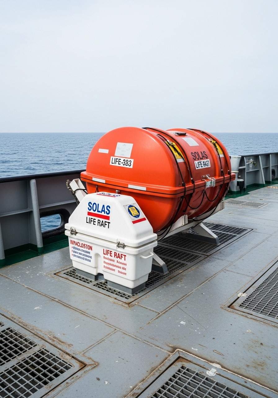 Marine Life Rafts & Survival Equipment - Industrial equipment MLR-SOLAS Series with detailed technical specifications and certifications