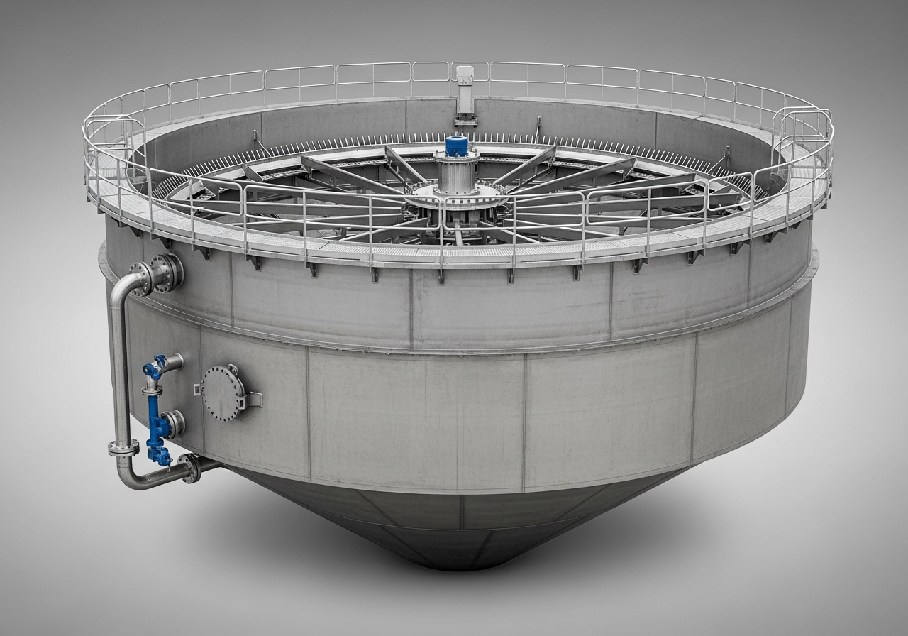 Tanks, Thickener & Leaching Vessels - Industrial equipment MTV-Custom with detailed technical specifications and certifications