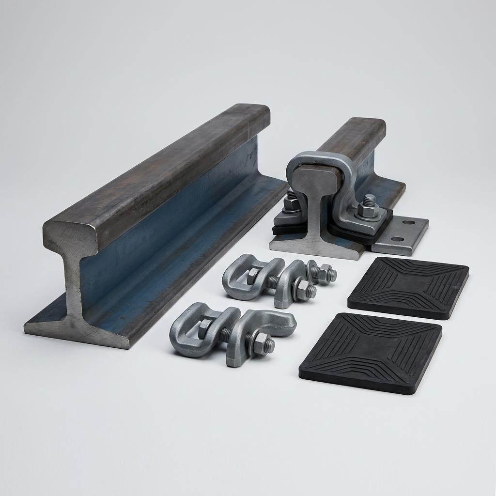 Crane Rails & Fixing Systems - Industrial equipment MRF-Series with detailed technical specifications and certifications