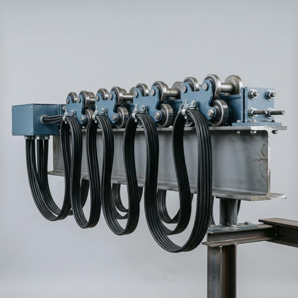 Festoon Cable Systems & Cable Trolleys - Industrial equipment MFT-Series with detailed technical specifications and certifications