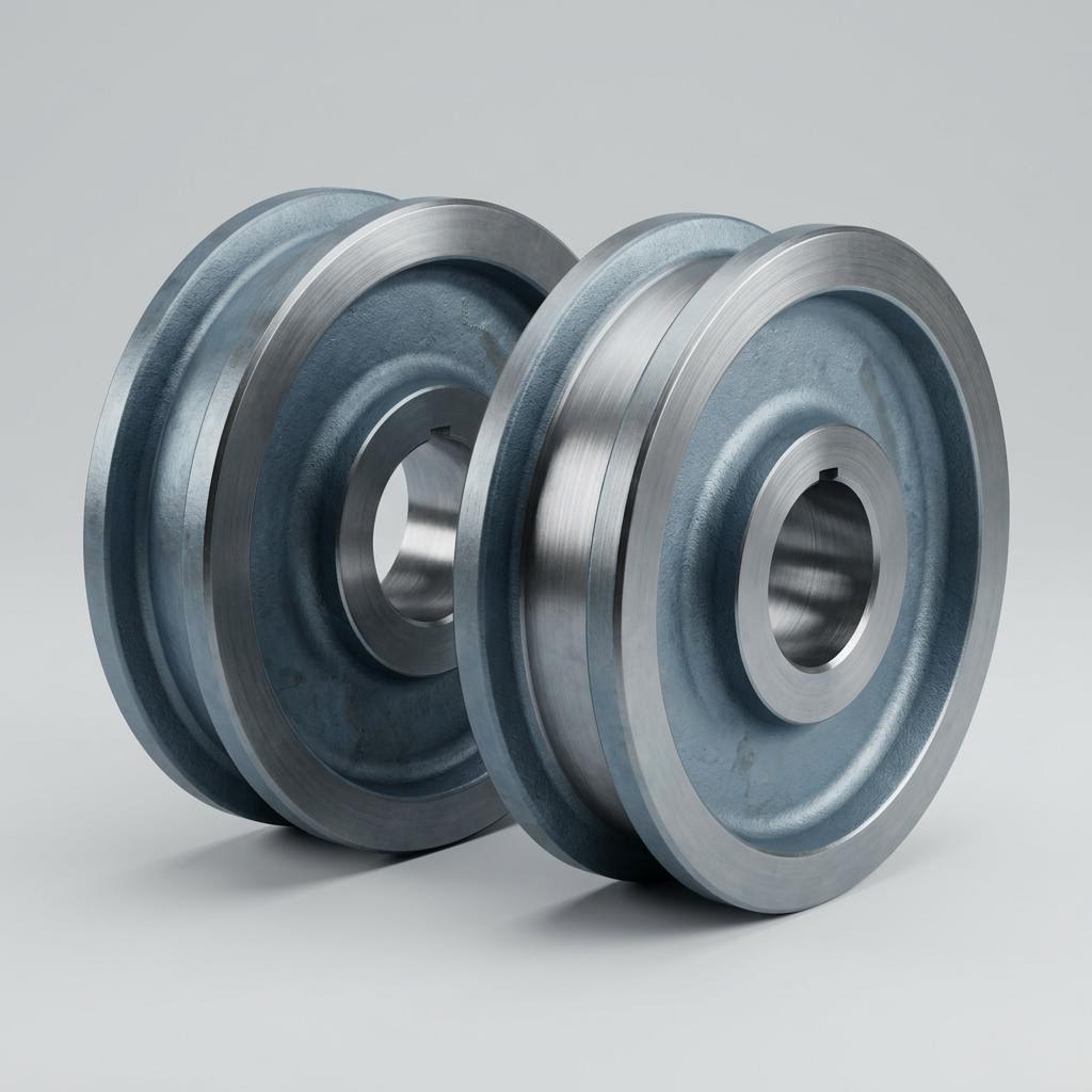 Forged Crane Wheels (Trolley & Gantry) - Industrial equipment MFW-Series with detailed technical specifications and certifications