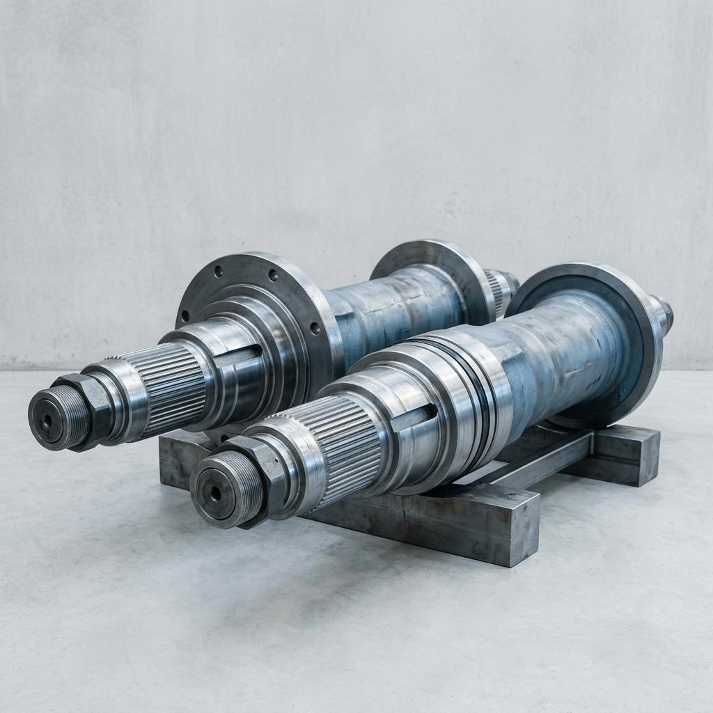Forged Shafts & Axles - Industrial equipment MFA-Series with detailed technical specifications and certifications