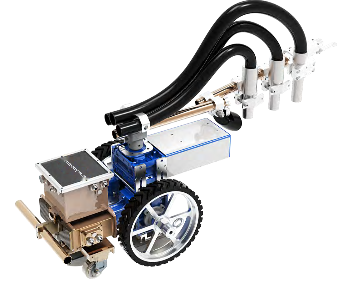 embodyne.ai Compact Swing-Arm Sandblasting Crawler: MR-04