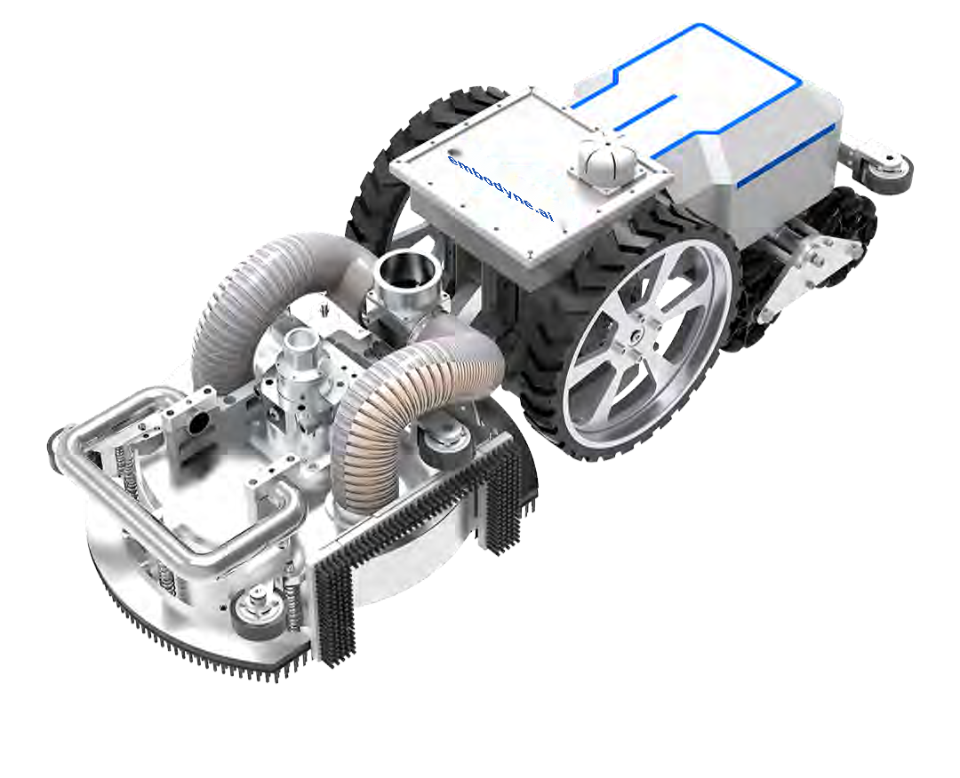 embodyne.ai Flat-Bottom UHP Hydroblasting Crawler: M-03 PRO open mode